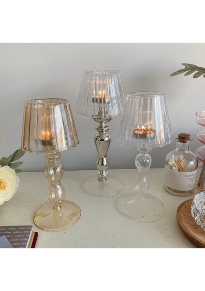 Sarı-B Tarzı 1 Bilgisayar Kristal Cam Mumluk Mum Dekorasyon Kristal Mum Mumluklar Düğün Süslemeleri Orta Masa Şamdanları Par (Yurt Dışından) modelleri