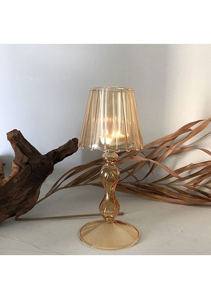 Sarı-B Tarzı 1 Bilgisayar Kristal Cam Mumluk Mum Dekorasyon Kristal Mum Mumluklar Düğün Süslemeleri Orta Masa Şamdanları Par (Yurt Dışından) fırsatları