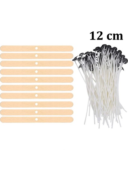 110 Adet 12 Cm Stili Lot Mum Fitilleri Dıy Gazyağı Lambası Için Düşük Duman Cm Pamuk Balmumu Çekirdek Balmumu Hattı Aksesuarları Mumlar Yapımı (Yurt Dışından)