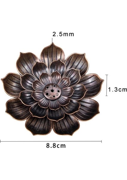 Bronz-L Tarzı Alaşım Tütsü Brülör Çubuk Tutucu Budizm Lotus Hattı Tütsü Tabağı Sandal Ağacı Bobin Taban Tapınakları Yoga Stüdyoları Ev Dekorasyonu (Yurt Dışından)