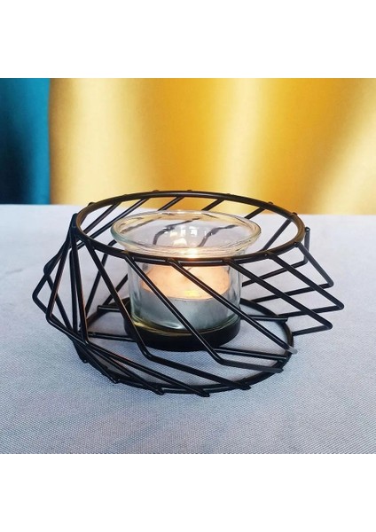 Beyaz Stil 1 Adet Iskandinav Tarzı 3D Geometrik Şamdan Vintage Metal Düğün Mumluklar Masa Ev Dekorasyonu Süsler Tutucu Подсвечник (Yurt Dışından)