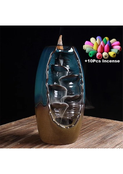 55Pcs Incense Cones Style Yeterli Stok Ücretsiz Tütsü Konileri Geri Akış Tütsü Brülör Seramik Aromaterapi Fırını Kokusu Aromatik Tütsü Yolu (Yurt Dışından) fiyatları