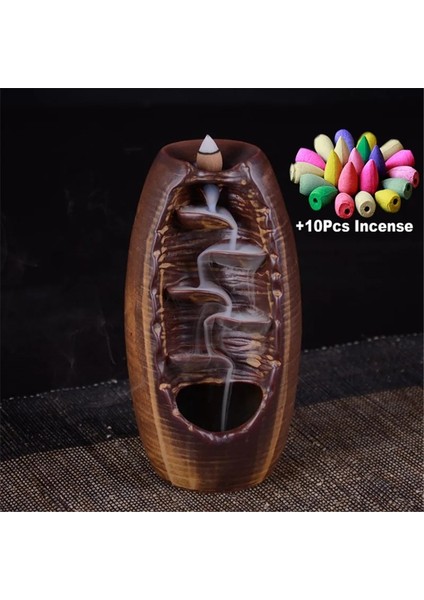 55Pcs Incense Cones Style Yeterli Stok Ücretsiz Tütsü Konileri Geri Akış Tütsü Brülör Seramik Aromaterapi Fırını Kokusu Aromatik Tütsü Yolu (Yurt Dışından) modelleri