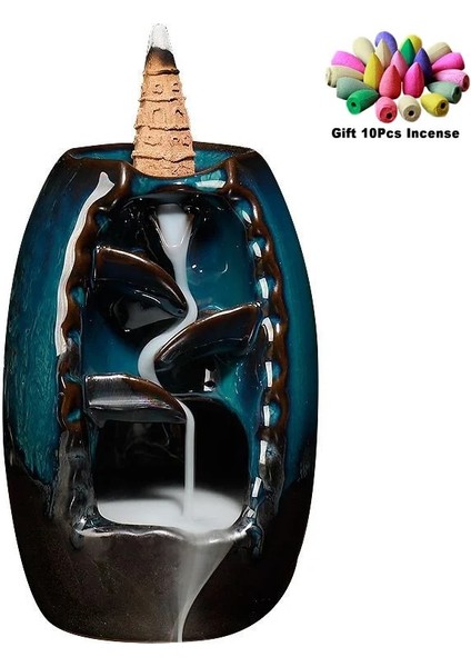 55Pcs Incense Cones Style Yeterli Stok Ücretsiz Tütsü Konileri Geri Akış Tütsü Brülör Seramik Aromaterapi Fırını Kokusu Aromatik Tütsü Yolu (Yurt Dışından) fırsatları