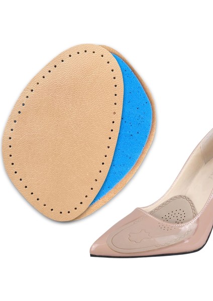 Ayakkabı Küçültme Pedi, Naturel Deri, Yüksek Topuklu Stiletto Ayakkabı Kaydırmaz Tabanlığı, 1 Çift