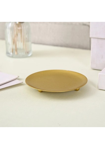 Altın 10X1.5Cm Tarzı Demir Siyah Altın Mumluklar Ayağı Metal Plaka Düğün Parti Festivali Için Şamdan Tutucu Sanat Ev Decoratio (Yurt Dışından)