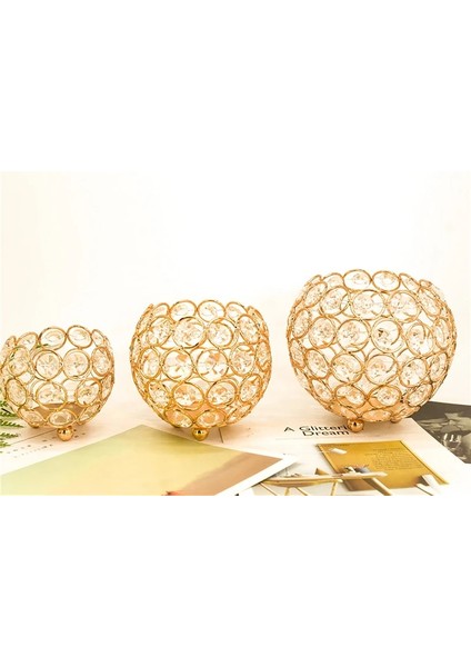 Elk Mumluk Stili Kristal Tealight Mum Fener Sahipleri Şamdanlar Düğün Noel Partisi Yemek Masası Centerpieces Ev Düğün Süslemeleri (Yurt Dışından)