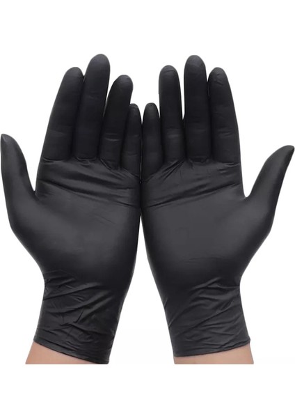 Siyah Eldiven 150G Tarzı L Boyutu Tek Kullanımlık Nitril Eldiven Çok (Yurt Dışından)