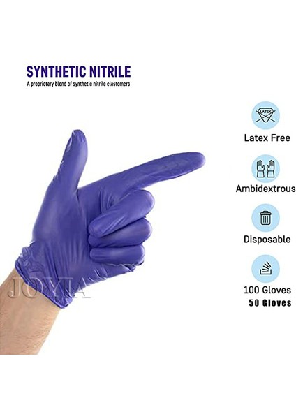 30 Adet Tarzı L Boyutu Mor Nitril Sentetik Tek Kullanımlık Eldiven Tozsuz Küçük Orta Büyük Kadın Erkek Iş Güvenliği Mutfak Temizlik Ev Eldiveni (Yurt Dışından) modelleri