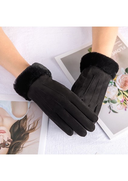 Gri Tarzı 22X17CM Kış Sıcak Eldiven Erkek ve Kadın Sevimli Polar Kalın Eldiven Mutfak Koruyucu Kapak Dış Mekan Sporları Dokunmatik Ekran Eldivenleri (Yurt Dışından) fırsatları