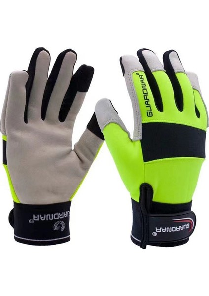 KH-1022 Tarzı L Boyutu Moda Koruyucu Eldivenler Açık Hava Binicilik Mühendislik Çalışması Esnek Kumaş Dikiş Deri Rahat Nefes Alabilir Kaymaz (Yurt Dışından) modelleri