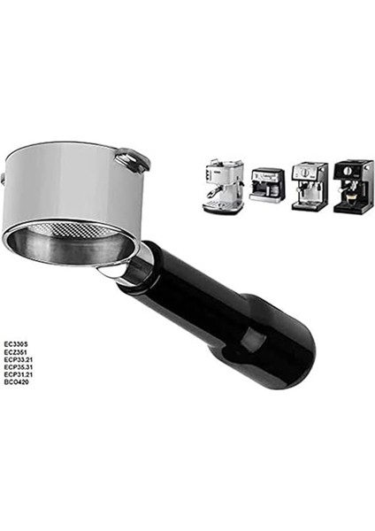 Delonghi ECP3420 EC155 BCO430 EC260 Için 51MM Portafilter, 51MM Dipsiz Portafilter 2 Kulak Yedek Parçalar (Yurt Dışından) modelleri
