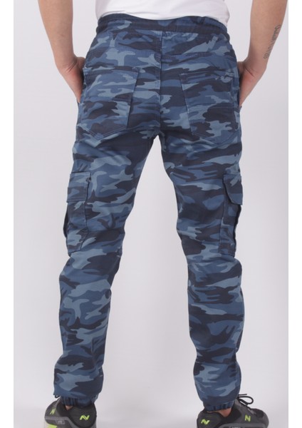 Slim Fit,bel ve Paça Lastikli,kargo Cepli Kamuflaj Desen PANTOLON-91000