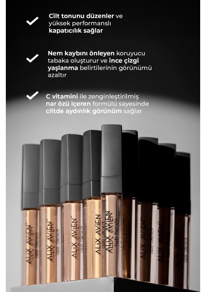 Aydınlık Görünüm Sağlayan Yoğun Likit Göz Altı Kapatıcısı - Liquid Concealer 102 Rose Beige