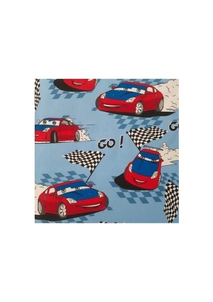 Tek Kişilik Lastikli Çarşaf Araba Desenli Erkek Çocuk Ranforce 100*200 cm