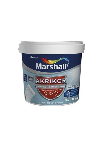 Akrikor Silikonlu Örtücü Dış Cephe Astarı 15 Lt (20 Kg) fiyatları