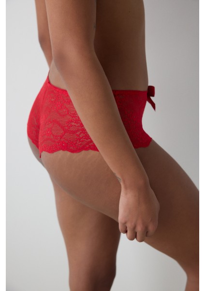 Bow Rusty Kırmızı Hipster Külot fiyatları