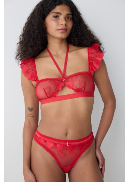 Bandeau Kırmızı Sütyen - Penti Loves Paris Koleksiyonu