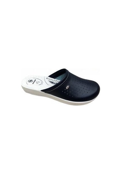 Gezer Unisex Sabo Lacivert Ortopedik Terlik Hastane Yemekhane Hemşire Terlikleri