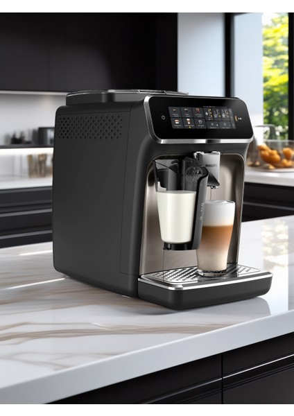 Lattego 3300 Seri Tam Otomatik Kahve ve Espresso Makinesi, 6 Çeşit Kahve Seçeneği, Şık Tasarım, Onerous Mutfak Tartısı