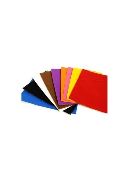 A4 Keçe 10 Renk Keçe 2mm 10'lu Karışık Renk A4 20X30CM Keçe