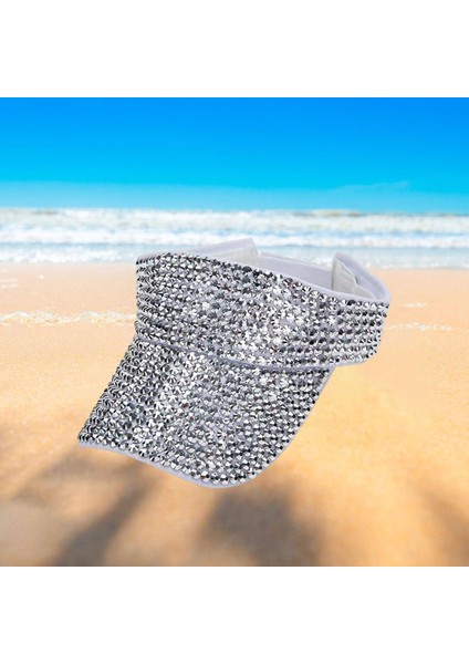 Bling Rhinestones Güneş Ş Güneş Ş Kadın Plaj Argent Için (Yurt Dışından)