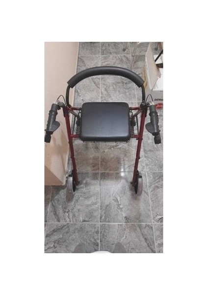 Ekonomik Rolatör Tekerlekli Rollator Yürüteç Hasta Yaşlı Yürüteci P580 indirimleri