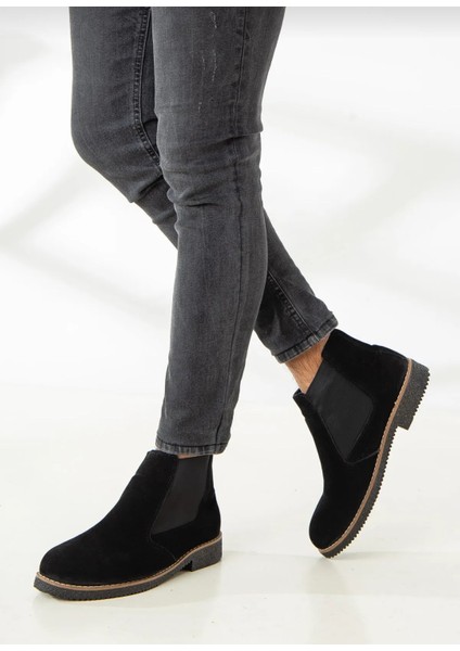 Erkek Kışlık Chelsea Siyah Süet Bot modelleri