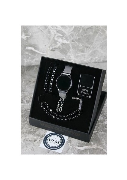 Dokunmatik Erkek Kol Saati Çakmak Tesbih ve Bileklik Set fiyatları