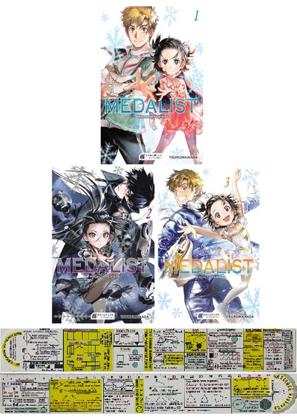Medalist 1-2-3. Ciltler Manga Seti / Matematik Öğreten Cetvel - Tsuruma Ikada