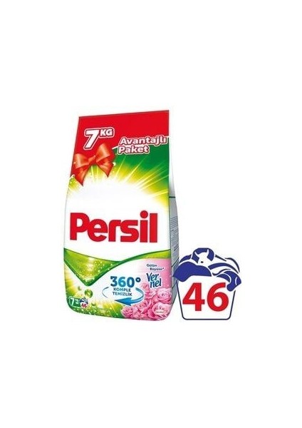 360 Toz Çamaşır Deterjanı Gülün Büyüsü 7 kg