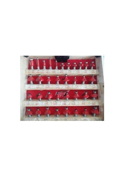 35 Parça Freze Uç Takımı Ahşap Oyma Ağaç Delme Set 13 mm