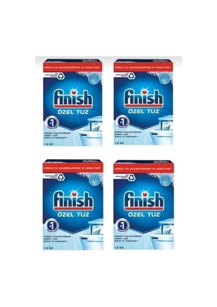 Bulaşık Makinası Özel Tuz 1,5kg %100DAHA Iyi Koruma×4