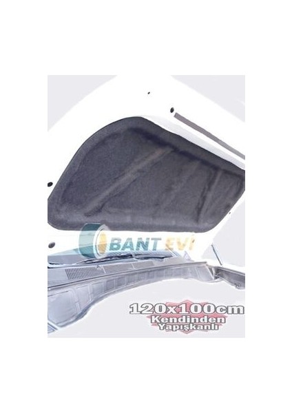 Bantevi Kaput Altı Izolasyon 120X100CM 9mm Kendinden Yapışkanlı Oto Ses ve Isı Yalıtım Süngeri