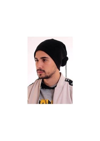 Siyah Unisex Erkek Kadın Polar Boyunluk Bere