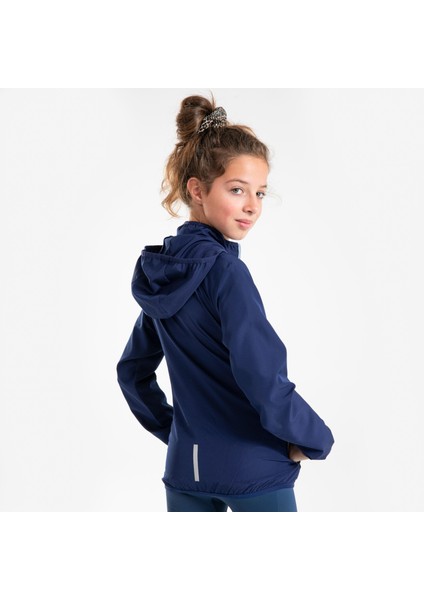 Kiprun Çocuk Koşu Rüzgarlığı - Lacivert/Gri - Kiprun Wind Jacket Jr