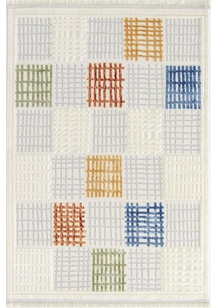 Alaçatı 7808 Multi Iskandinav Desenli Koridor Halısı Kesme Yolluk Mutfak Halısı Modern Salon Halısı