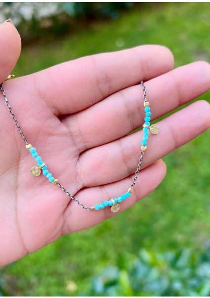 Milas Turkuaz Doğaltaşlı Bileklik fiyatları