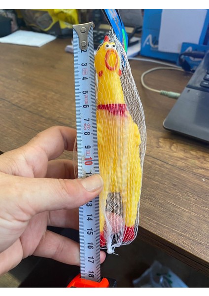 Ses Çıkaran Tavuk Kedi Köpek Oyuncağı 16 cm