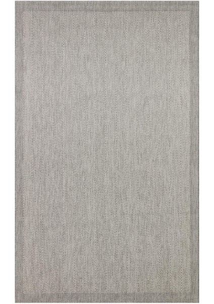 Mono Mno 02 Grey Kaymaz Tabanlı Jüt Dokulu Sisal Kilim