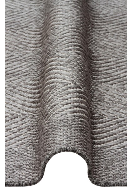 Mono Mno 02 Grey Kaymaz Tabanlı Jüt Dokulu Sisal Kilim