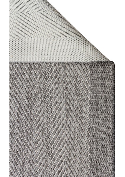 Mono Mno 02 Grey Kaymaz Tabanlı Jüt Dokulu Sisal Kilim