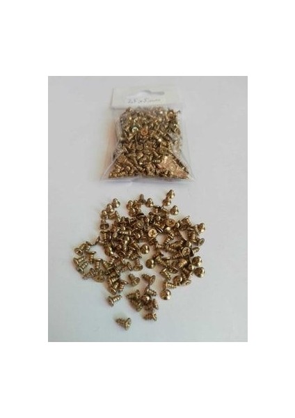 Menteşe, Ayak, Ağaç, Sunta Vidası Sarı 2,5 x 5mm 100GR