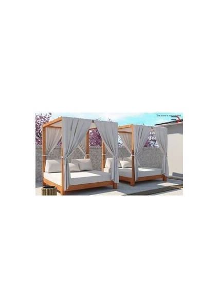 Ahşap Bahçe Yatağı Loca Daybed