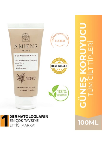 Yüksek Koruyucu Leke Karşıtı +50 SPF Güneş Kremi