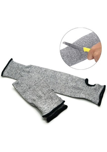 1pc 36CM Tarzı Pe Seviye 5 Güvenlik Kolluklar Kesilmeye Dayanıklı Kollu Eldivenler Anti Delici Iş Koruyucu Kolluk Isı Koruyucu Kolluklar (Yurt Dışından) fiyatları