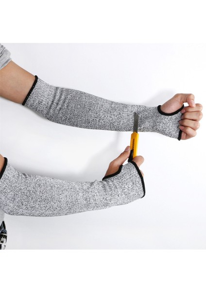 1pc 36CM Tarzı Pe Seviye 5 Güvenlik Kolluklar Kesilmeye Dayanıklı Kollu Eldivenler Anti Delici Iş Koruyucu Kolluk Isı Koruyucu Kolluklar (Yurt Dışından) modelleri