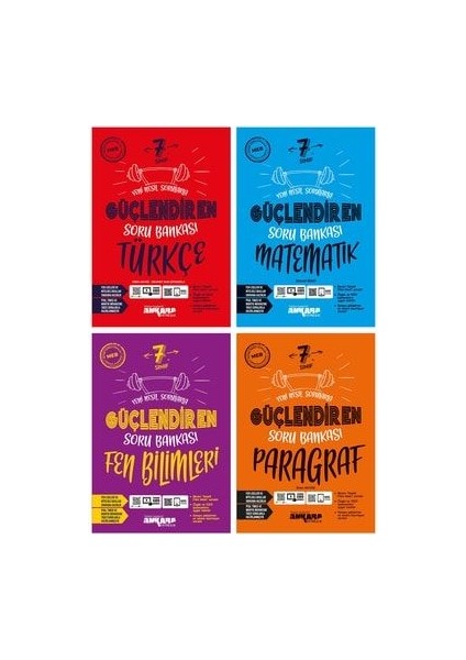 7. Sınıf Türkçe Matematik Fen Bilimleri Paragraf Güçlendiren Soru Bankası Seti