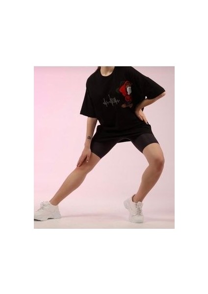 Siyah Mickey Baskılı T-Shirt fırsatları