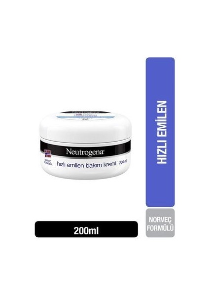 Hızlı Emilen Bakım Kremi Normal Cilt 200 ml
